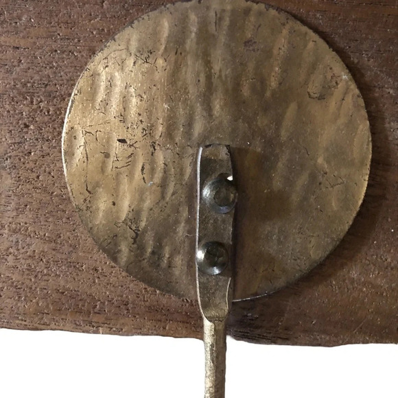 Wood and brass Towel hanger - Picture 5 of 5